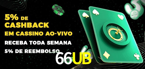 Promoções do cassino ao Vivo 66UB